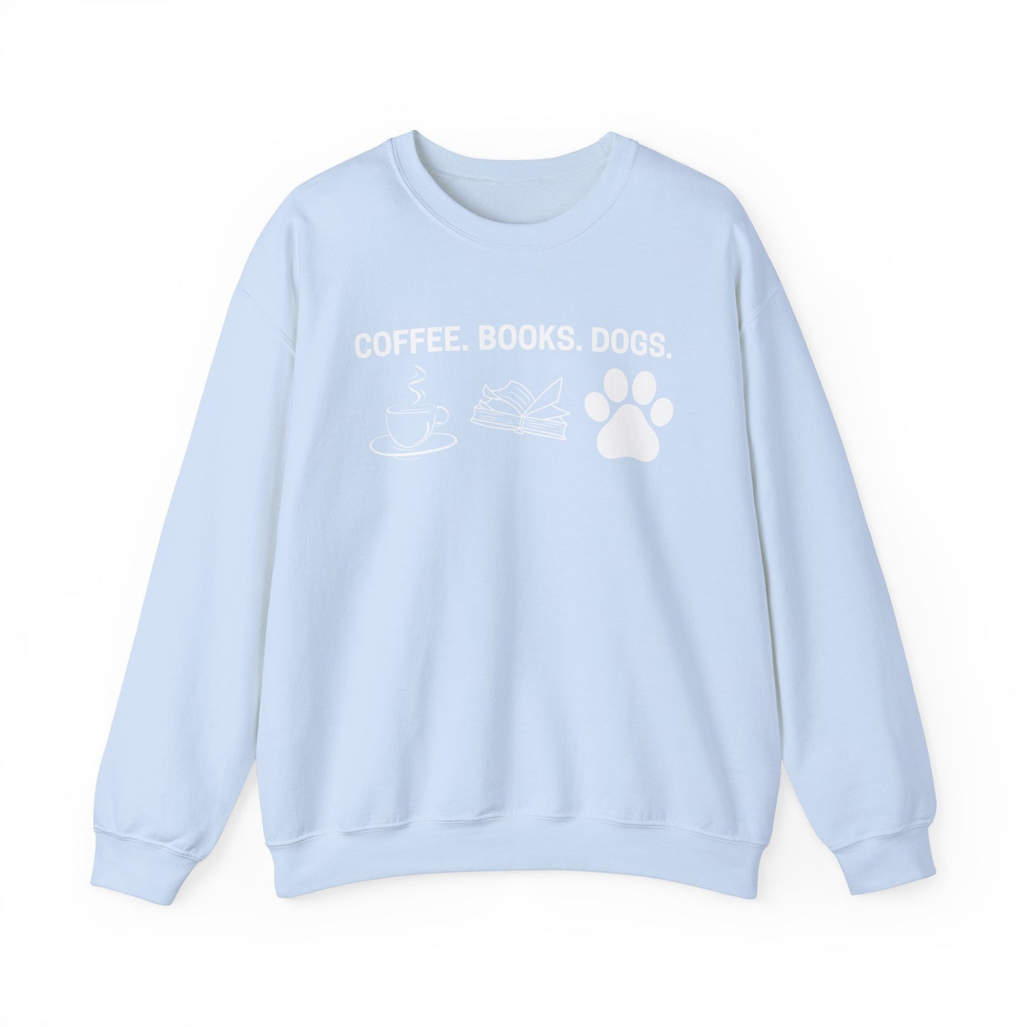 Coffee Books Dogs Sweatshirt