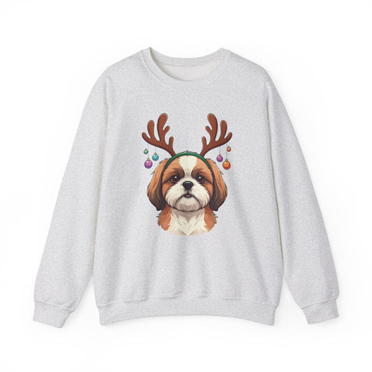 Shih Tzu Antler Ears Sweatshirt