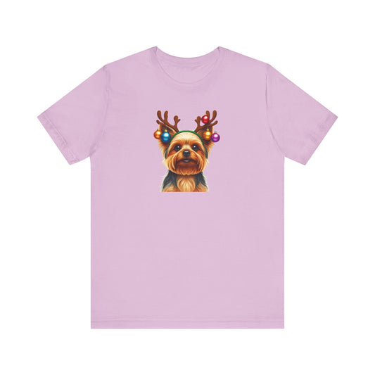 Yorkie Antler Ears T-Shirt