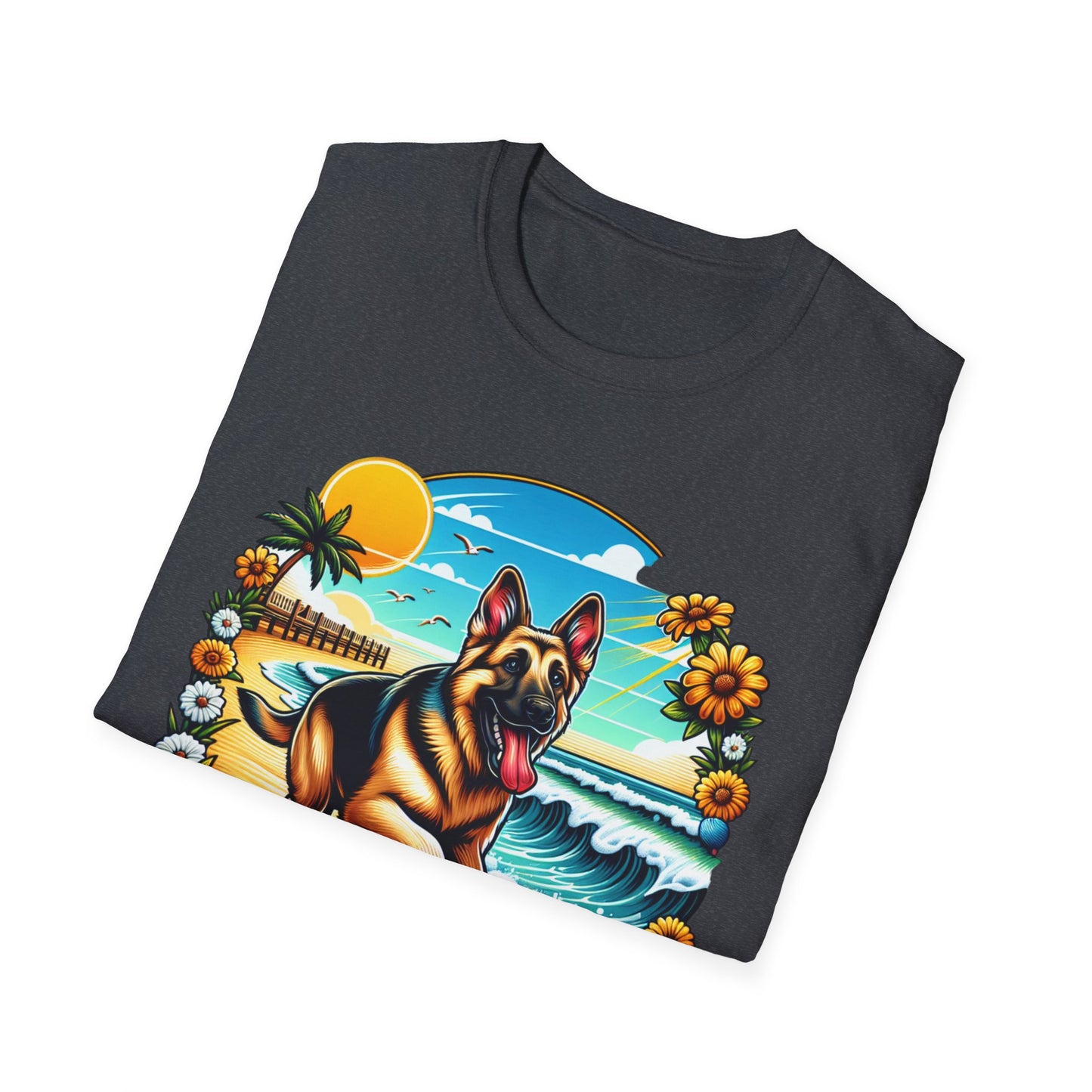 German Shepherd Beach T-Shirt