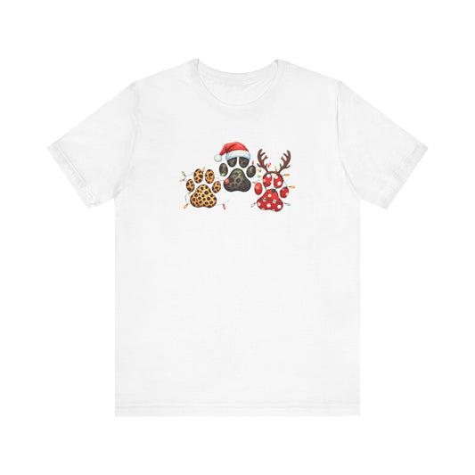 Christmas Paw Prints T-Shirt