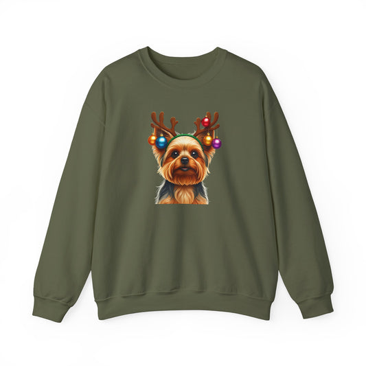 Yorkie Antler Ears Sweatshirt