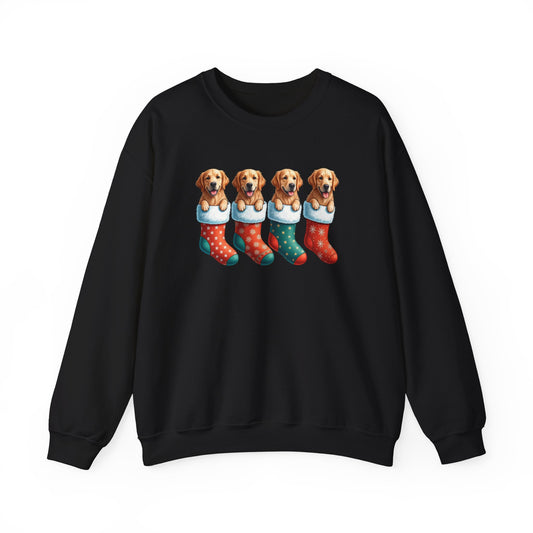 Golden Retriever Stockings Sweatshirt