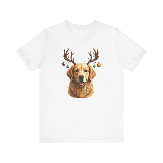 Golden Retriever Antler Ears T-Shirt