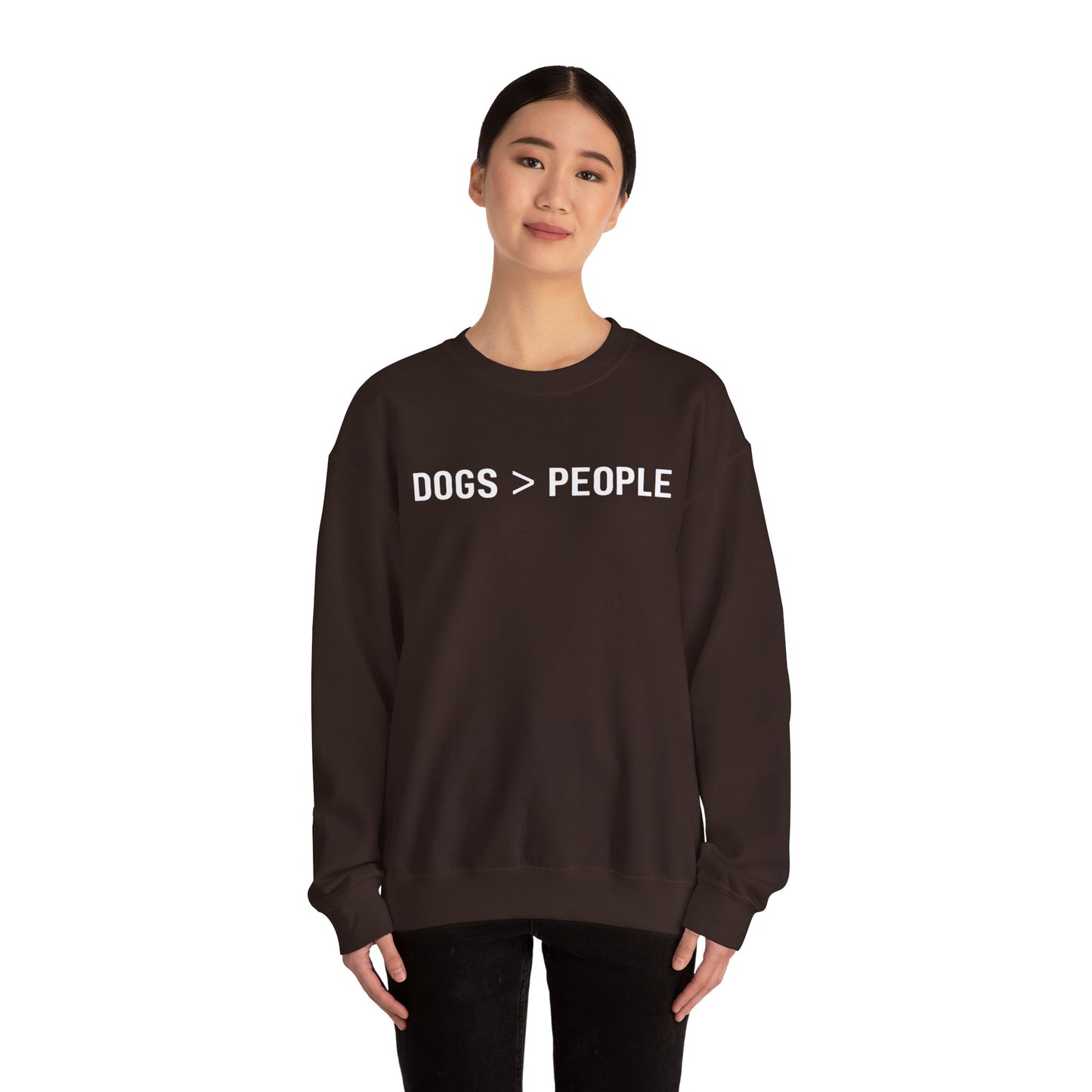 Dogs > People Sweatshirt