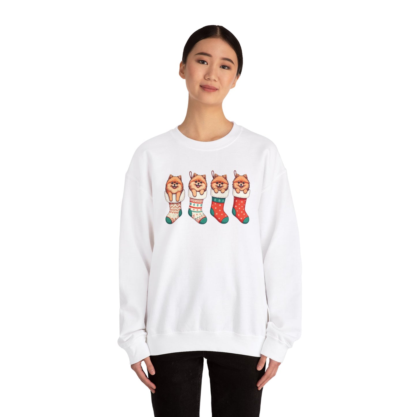 Pomeranian Stockings Sweatshirt