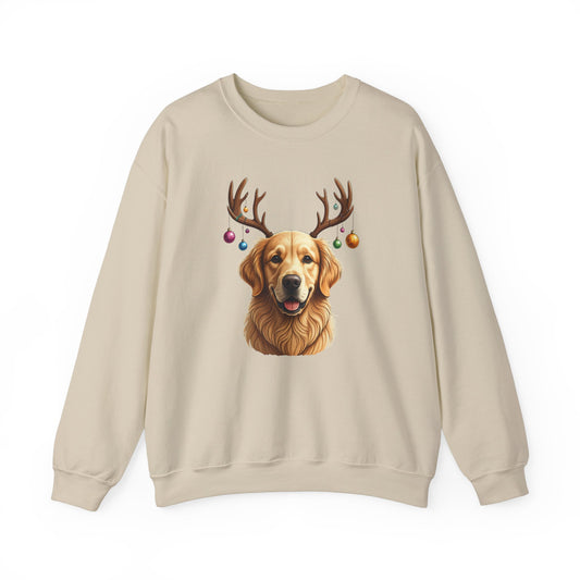 Golden Retriever Antler Ears Sweatshirt