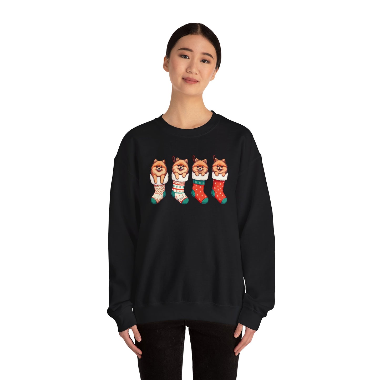 Pomeranian Stockings Sweatshirt