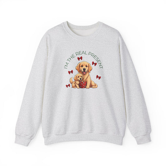 Golden Retriever I'm The Real Present Sweatshirt