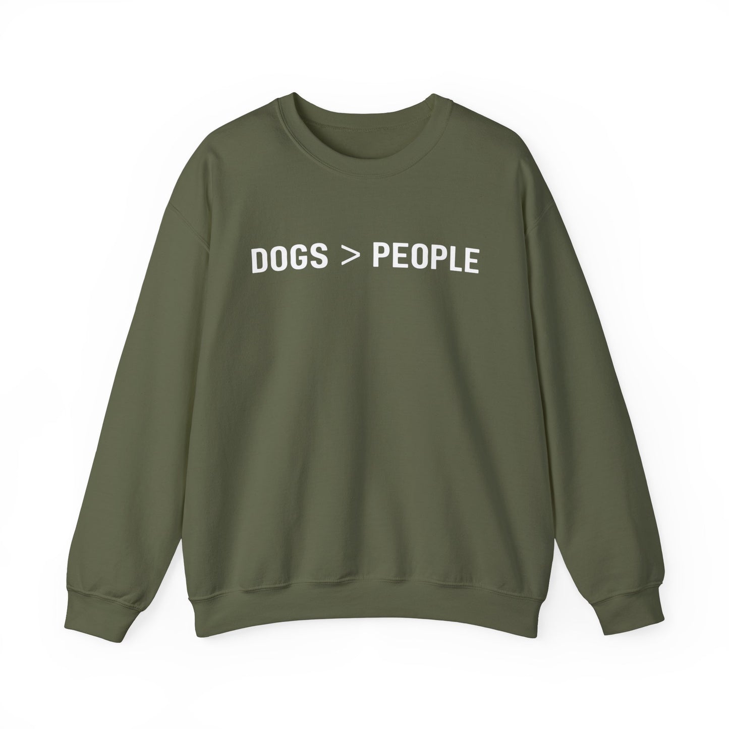 Dogs > People Sweatshirt