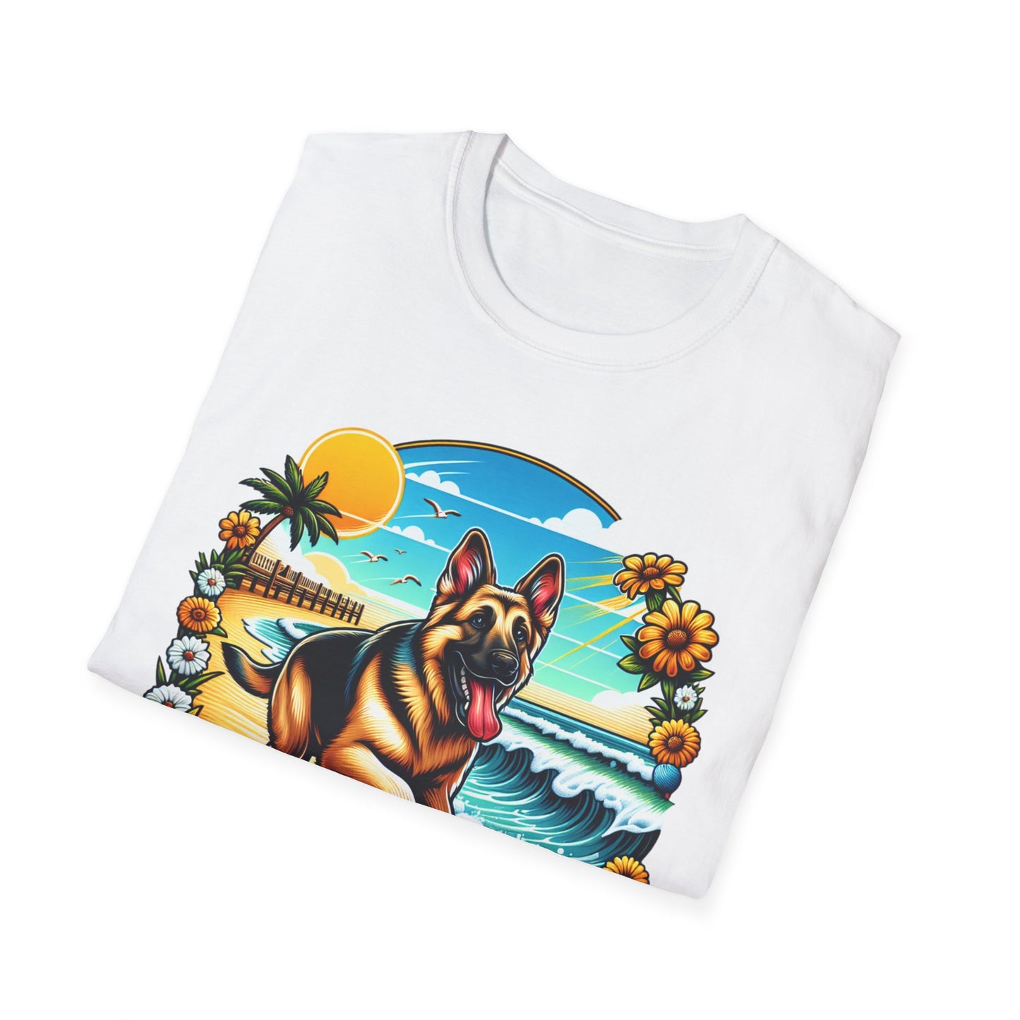 German Shepherd Beach T-Shirt