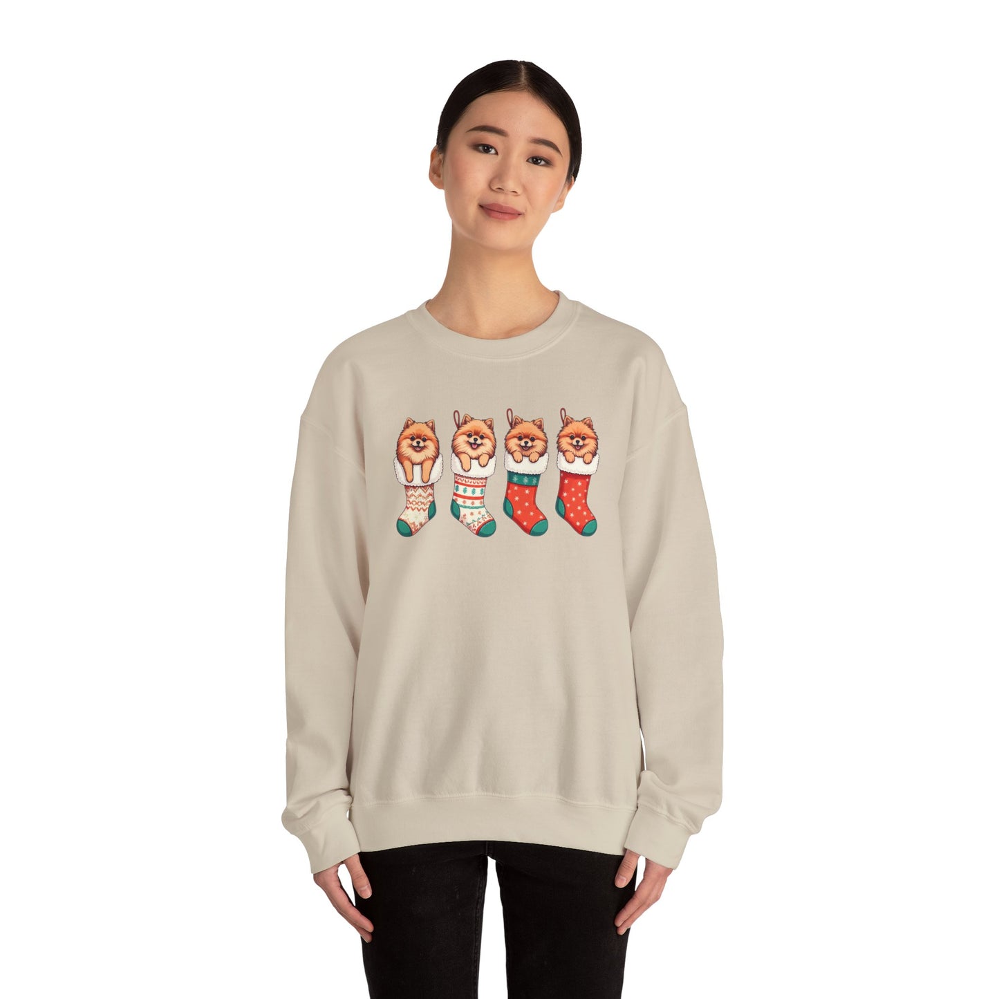 Pomeranian Stockings Sweatshirt