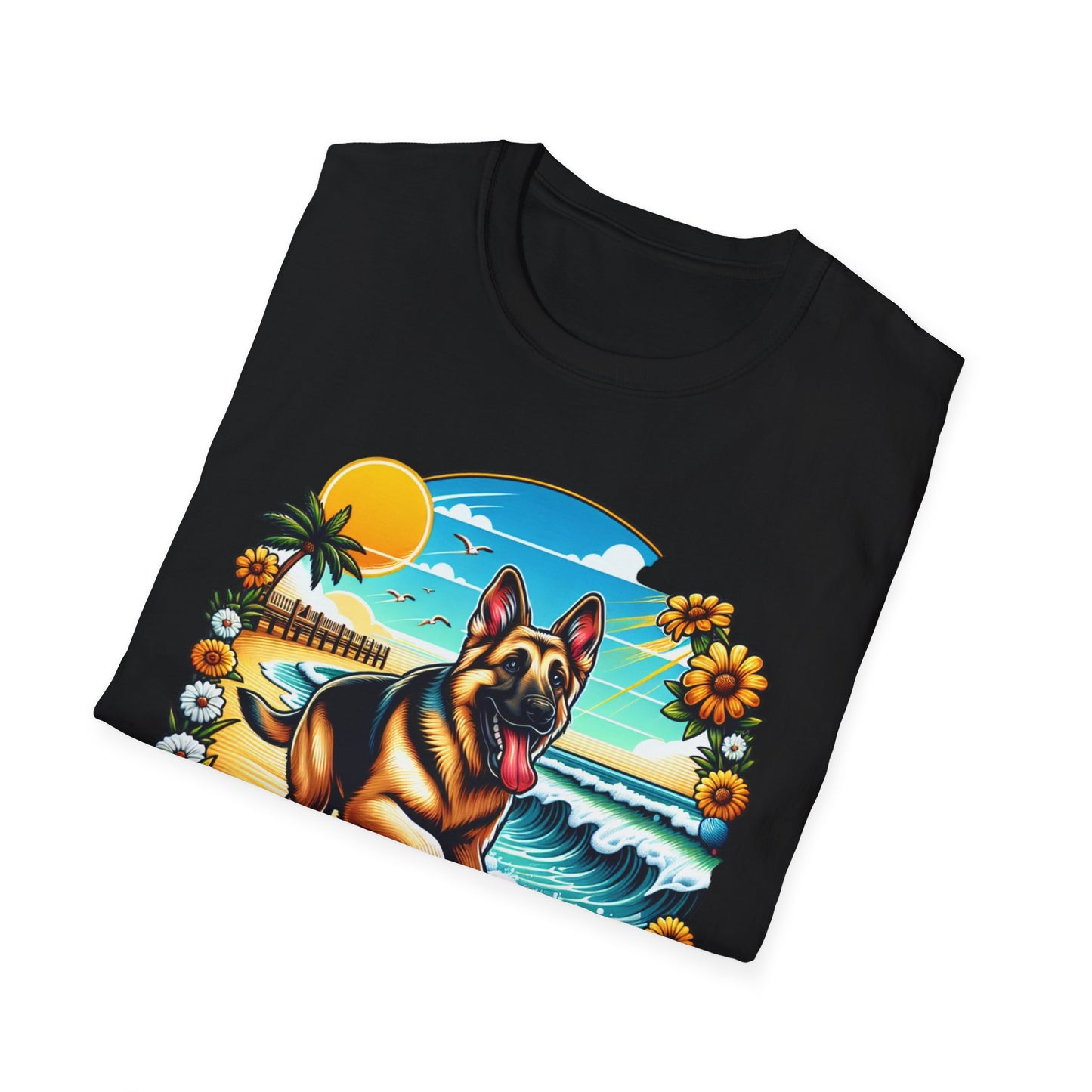 German Shepherd Beach T-Shirt