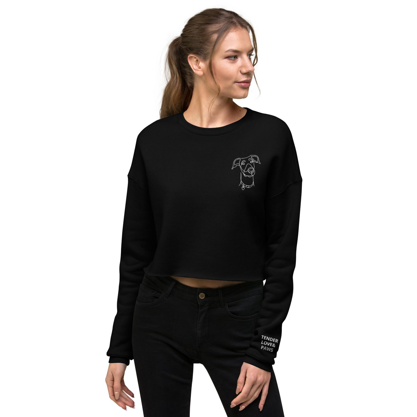 Crop-top Doberman Sweatshirt