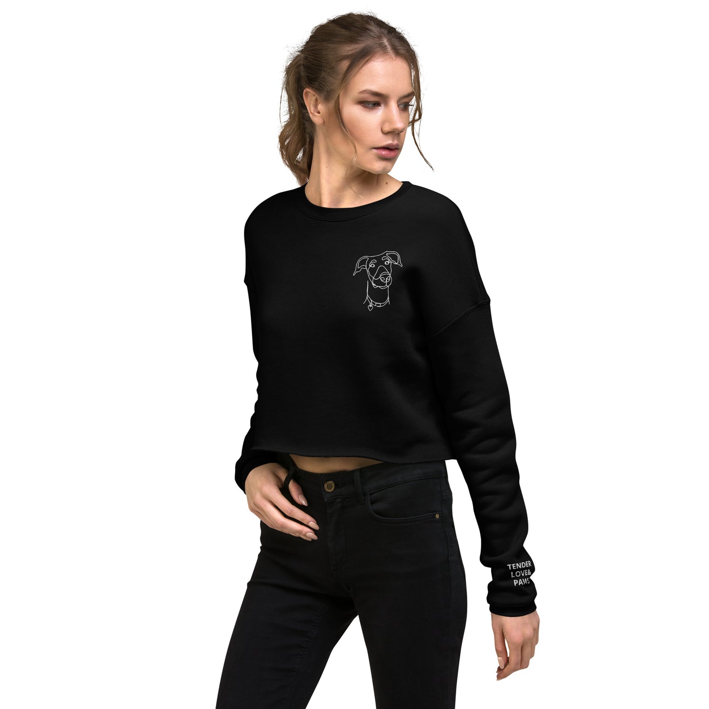 Crop-top Doberman Sweatshirt