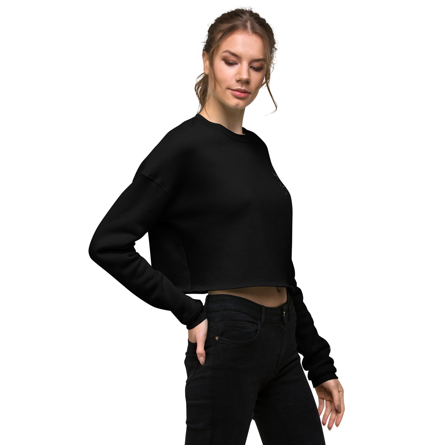 Crop-top Frenchie Sweatshirt