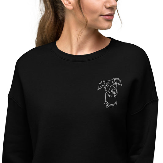 Crop-top Doberman Sweatshirt