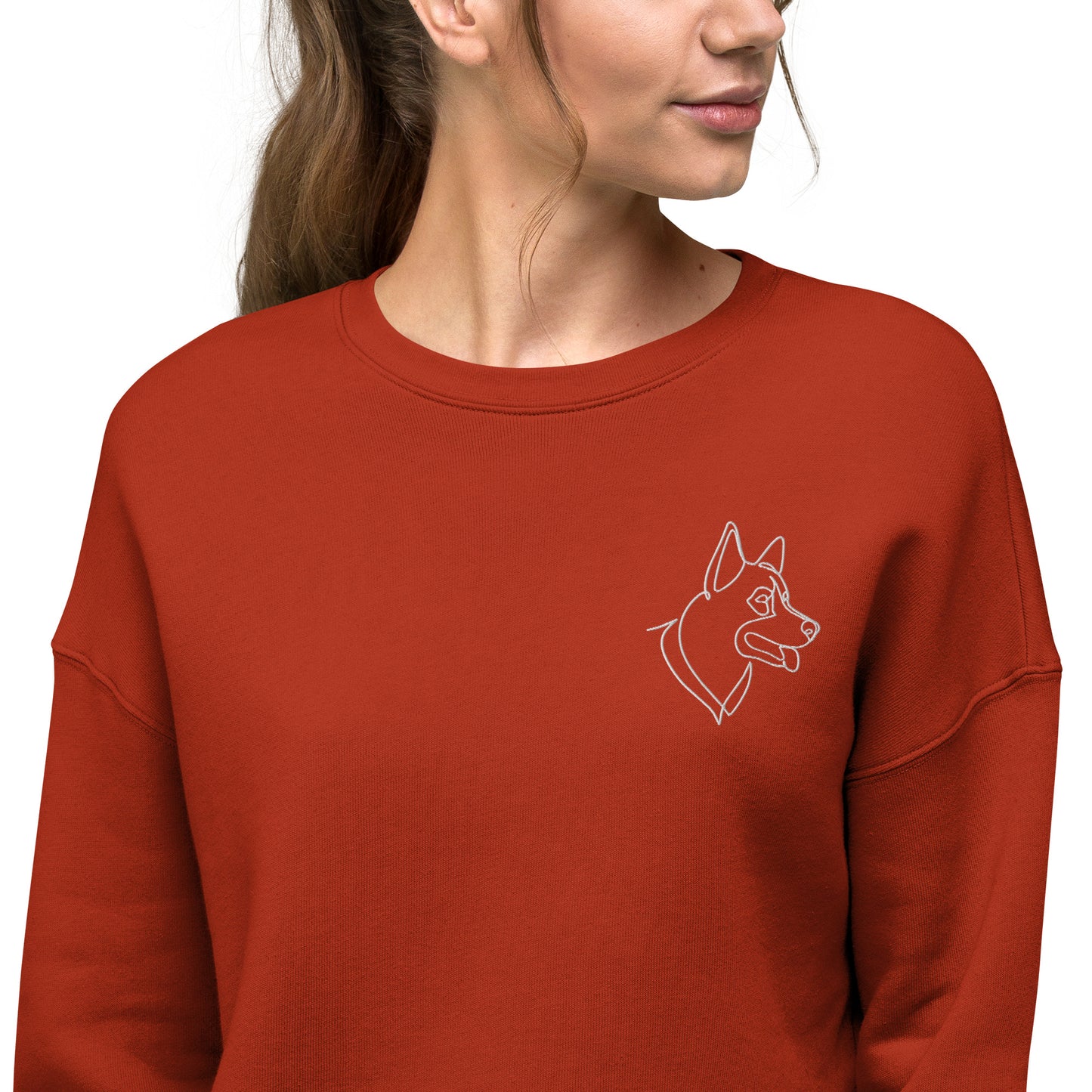 Crop-top Husky Sweatshirt