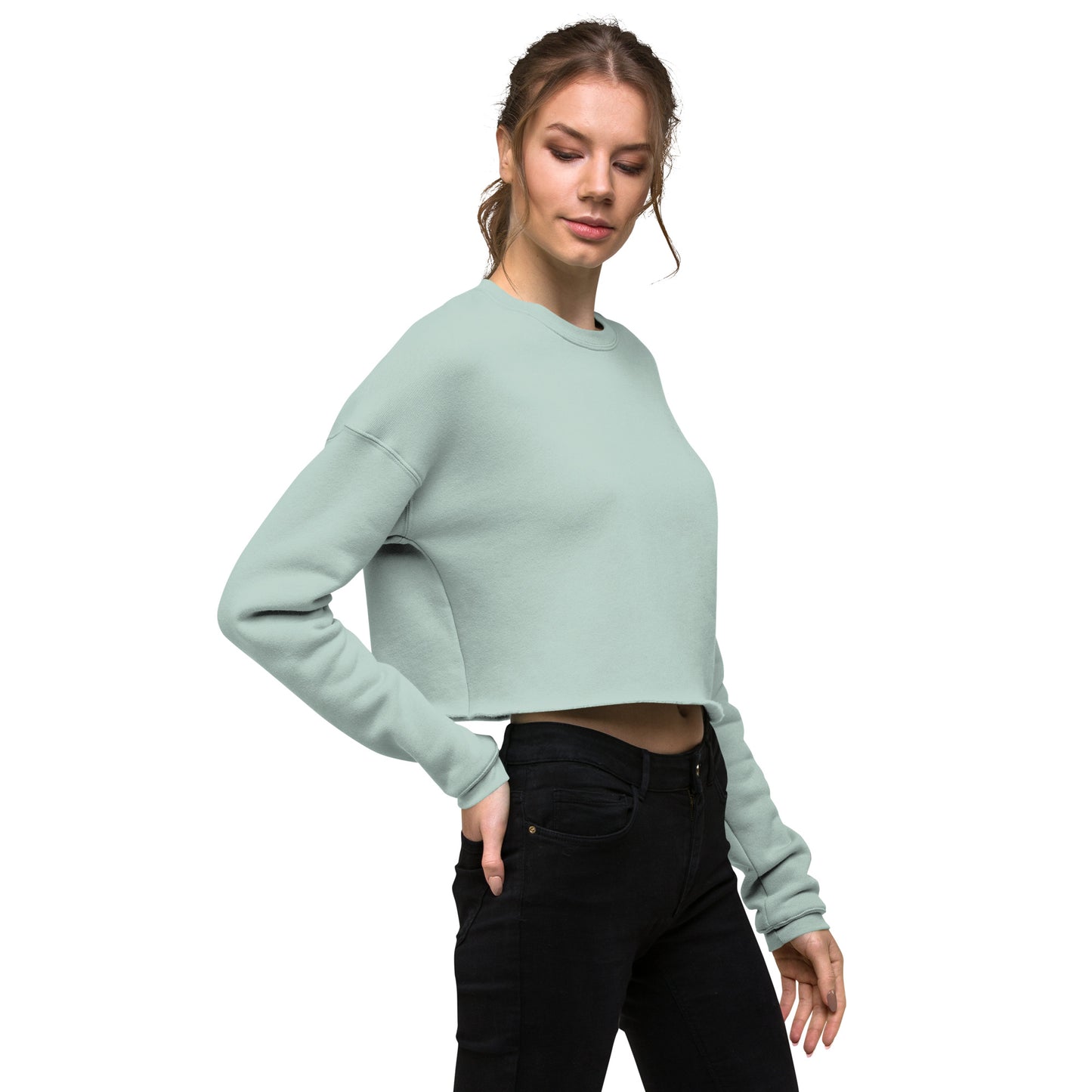 Crop-top Frenchie Sweatshirt