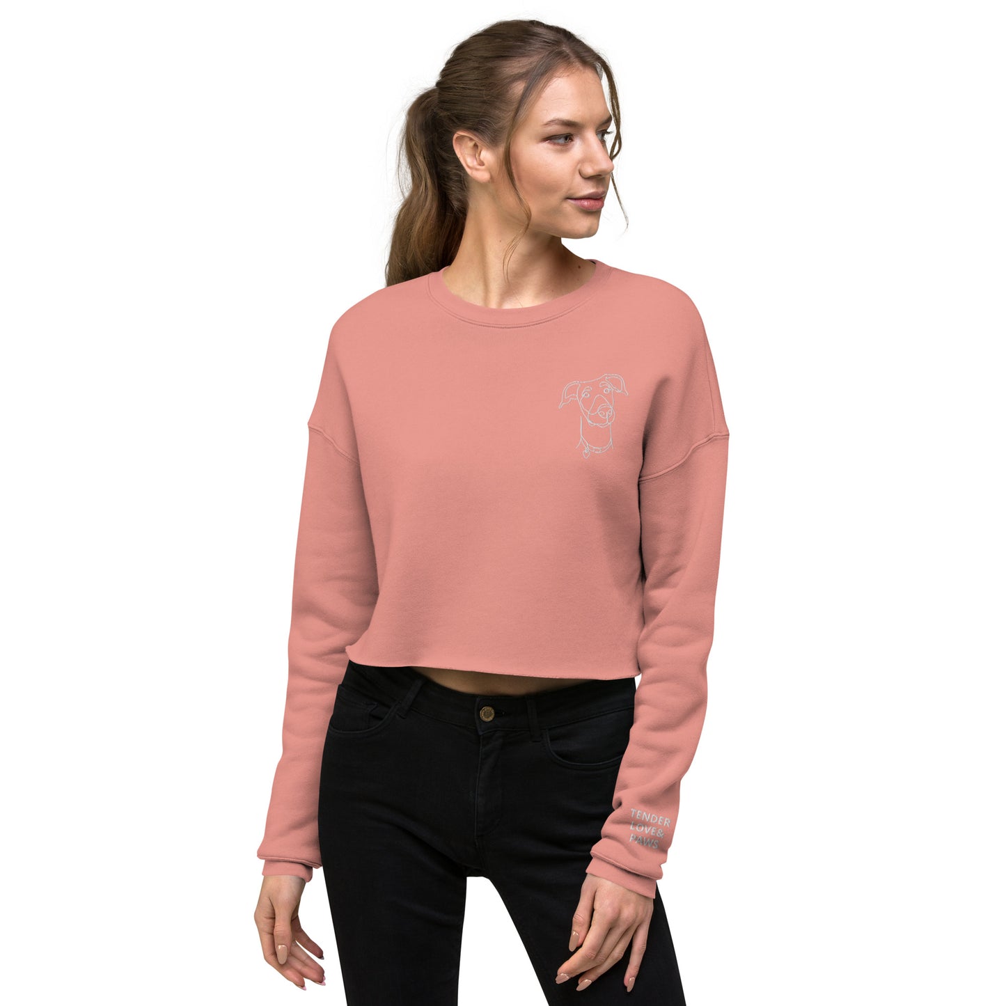 Crop-top Doberman Sweatshirt