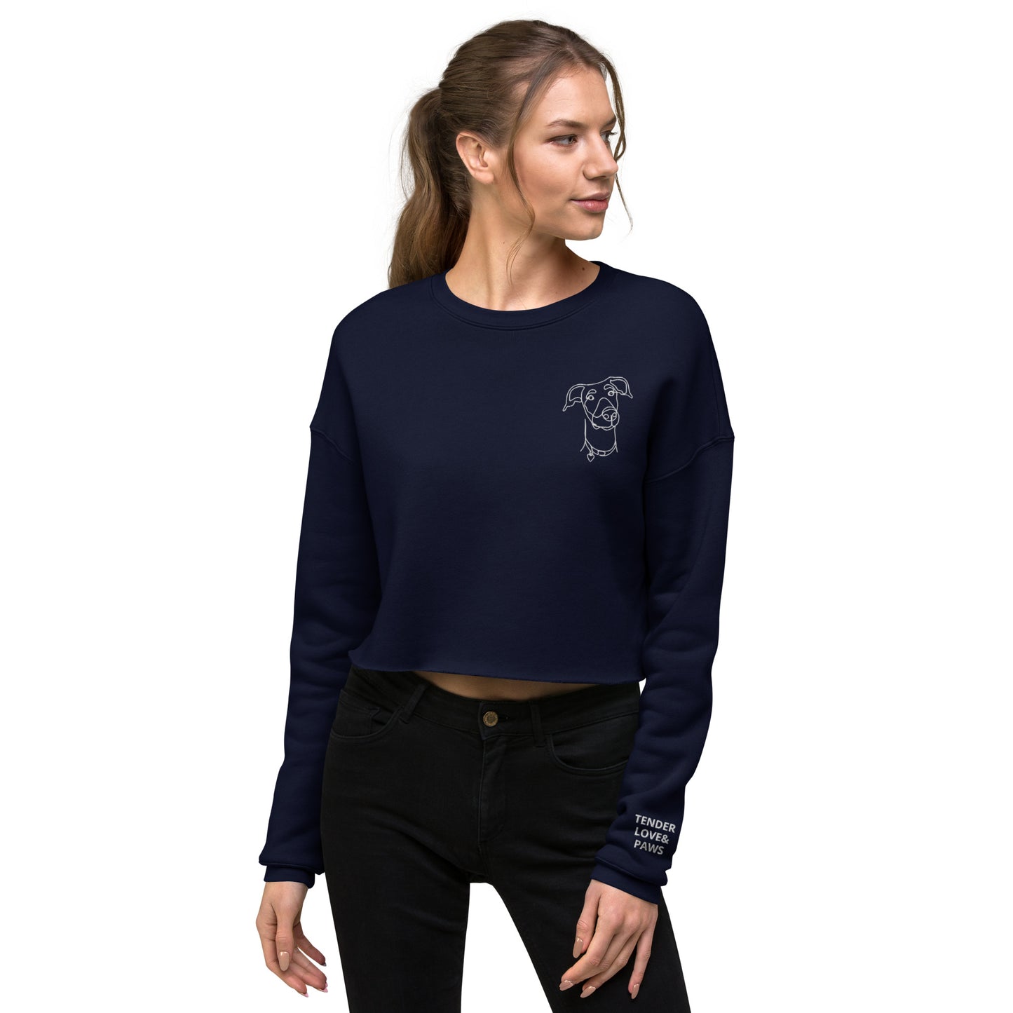 Crop-top Doberman Sweatshirt